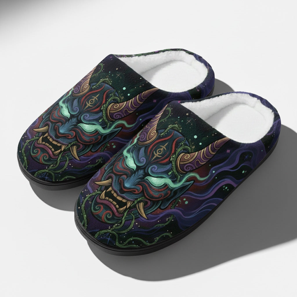 Hannya no Tamashii Fleece-Lined Slippers