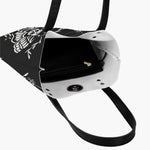 Death Moth Vintage Print - Leather Handbag