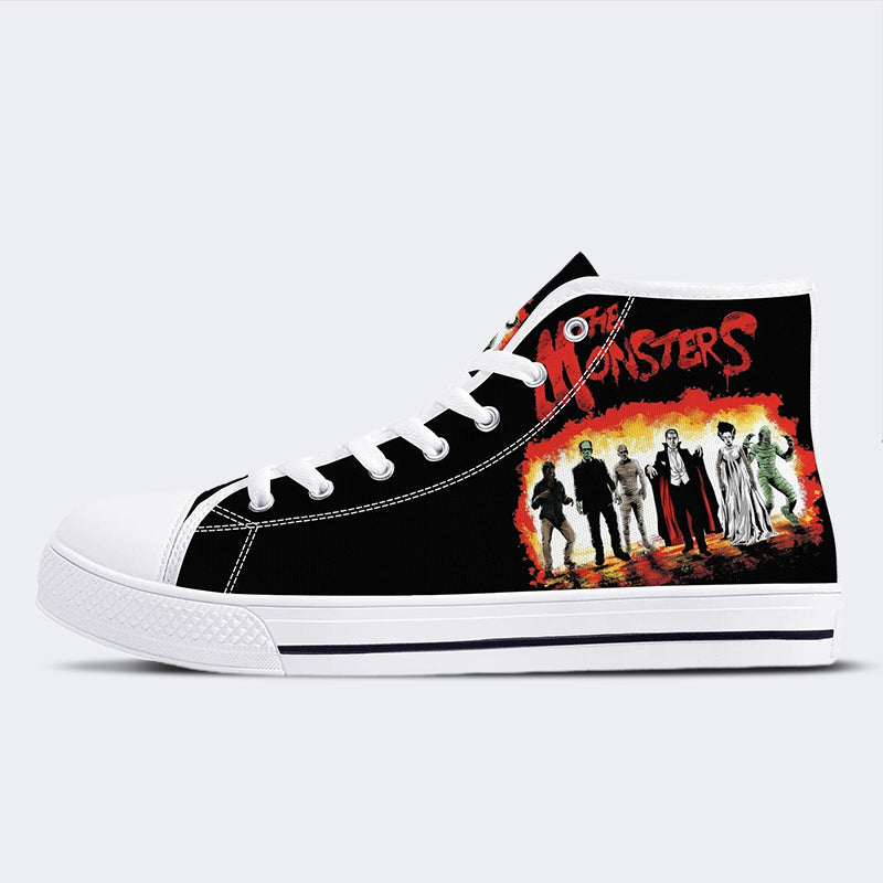 Unisex Horror Movies Print - High Top Canvas