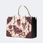 Gothic Tattoo Print - Leather Handbag