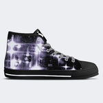Figure&Wing&Letter Print - High Top Canvas