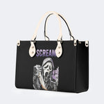 Horror Ghostface Print - Leather Handbag