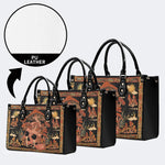 Mushroom Parasitic Skull - Leather Handbag