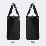 Starry Night Mushroom Moth Print - Leather Handbag