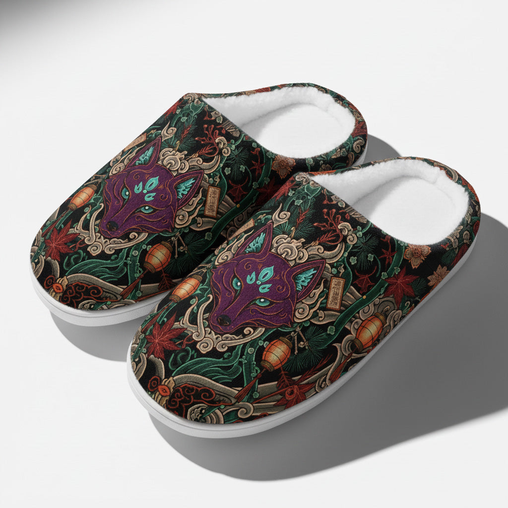 Hin'yuu No Kitsune Fleece-Lined Slippers