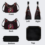 Horror Ghostface Print - Leather Crossbody Bag