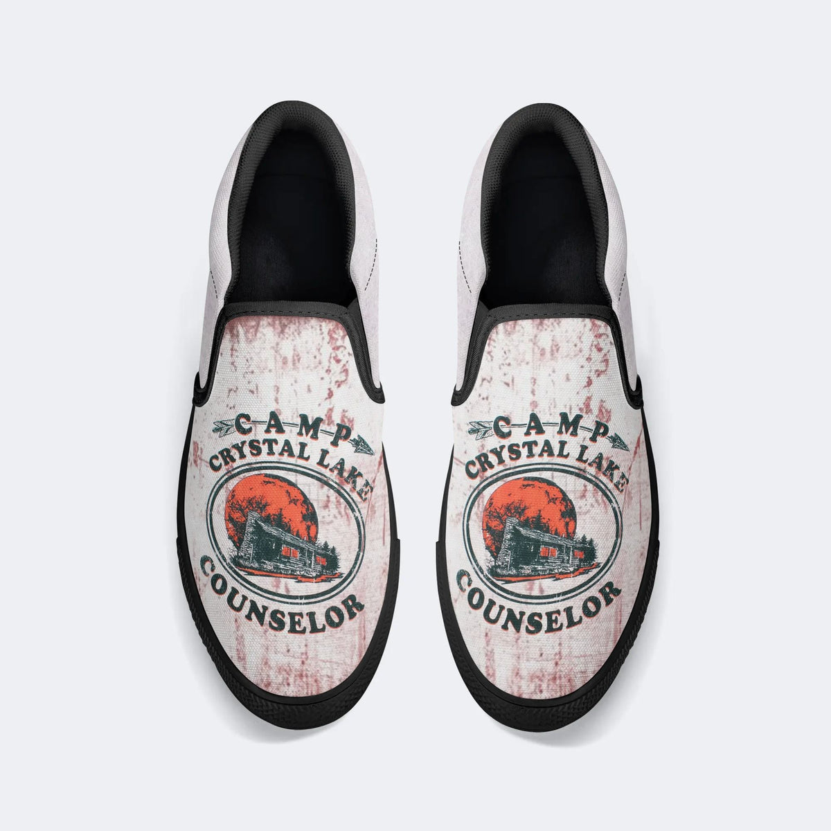 Bloody Camp Crystal Lake Counselor Unisex - Slip On Shoes
