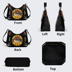 Trust No One Snake Print - Leather Crossbody Bag