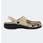 Classic Skull And Moth Print - Slippers/Sandals