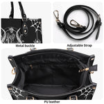 Horror Skull Print - Leather Handbag