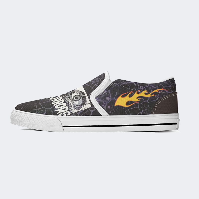 Unisex Night Of Horror Print - Slip On Shoes