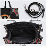 Horror Demon Print - Leather Handbag