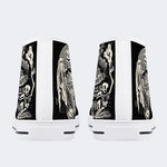 Unisex Horror Skull Print - High Top Canvas