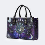 Aquarius Starry Sky - Leather Handbag