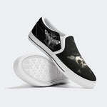 Surreal Death Moth&Skull - Slip On Shoes