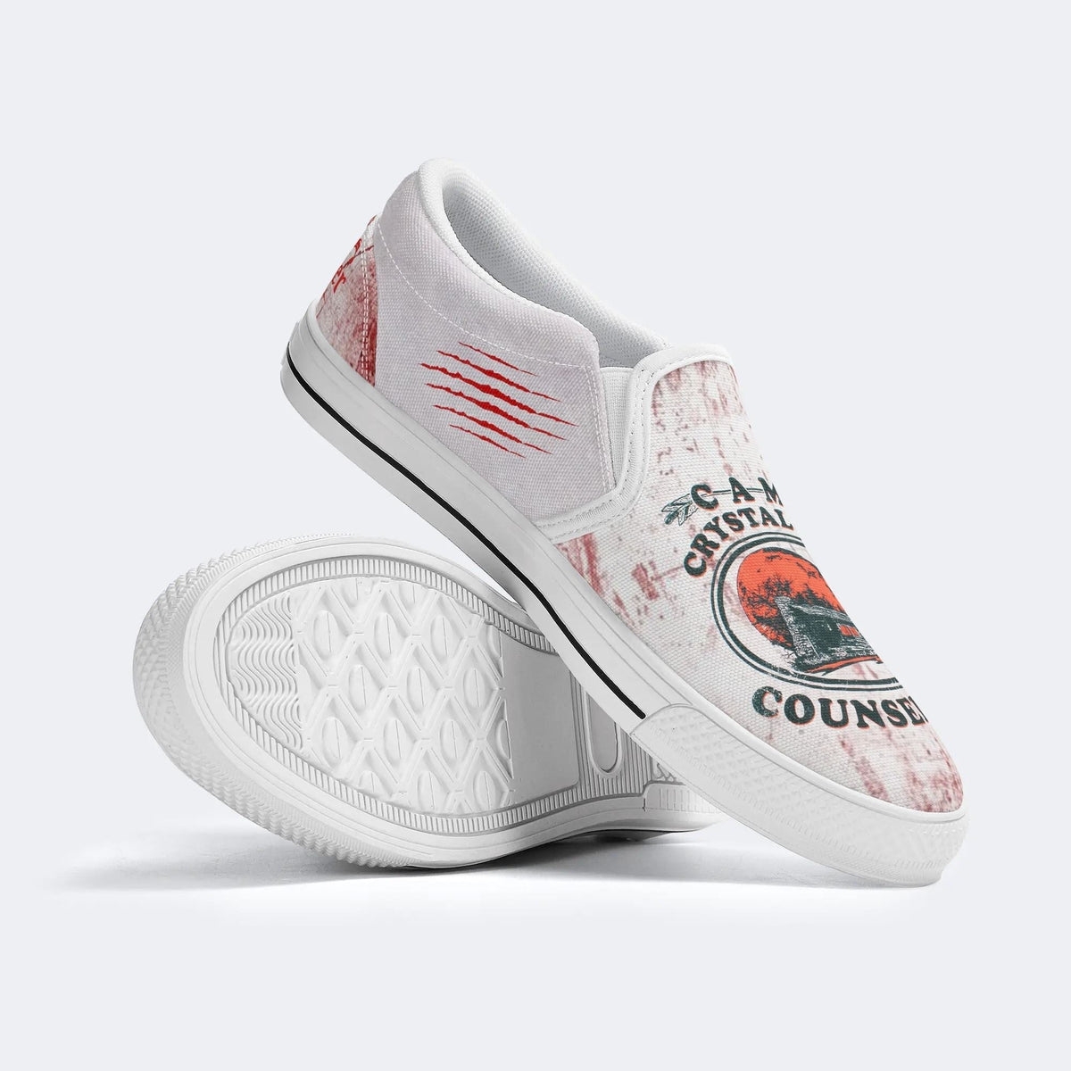 Bloody Camp Crystal Lake Counselor Unisex - Slip On Shoes