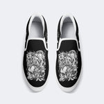Death Skeleton Print - Slip On Shoes