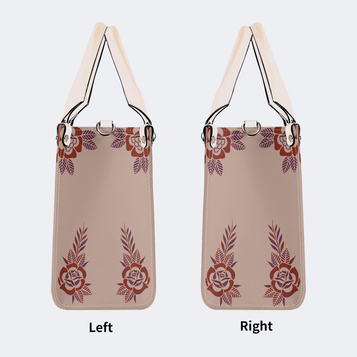 Death Moth Gradient Print - Leather Handbag