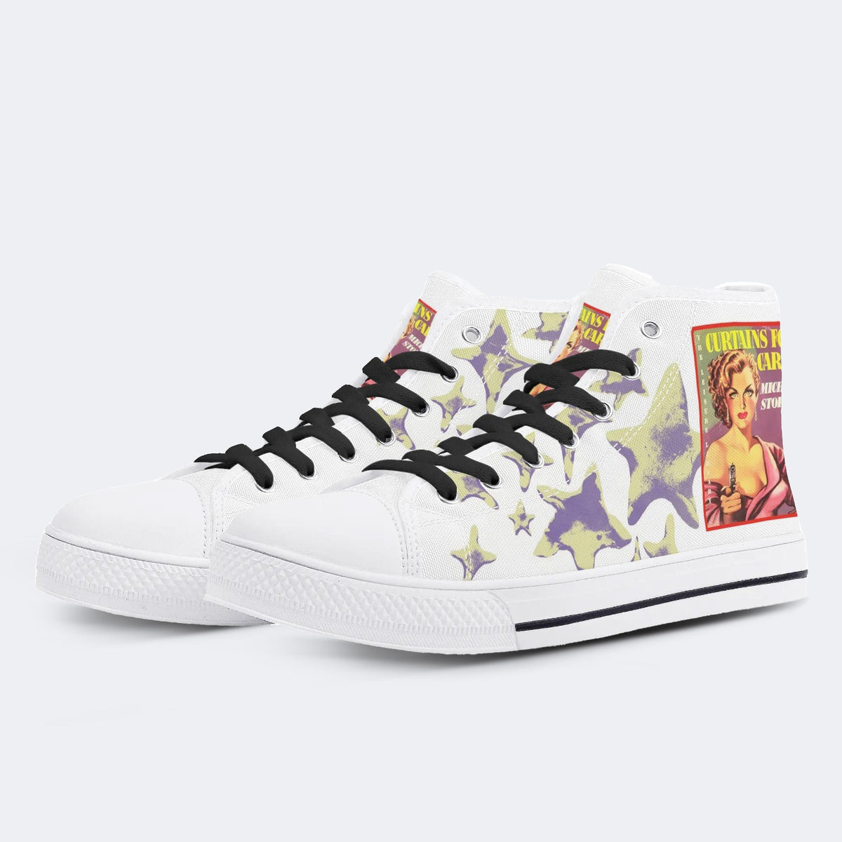 Unisex Girl Hunt Print - High Top Canvas