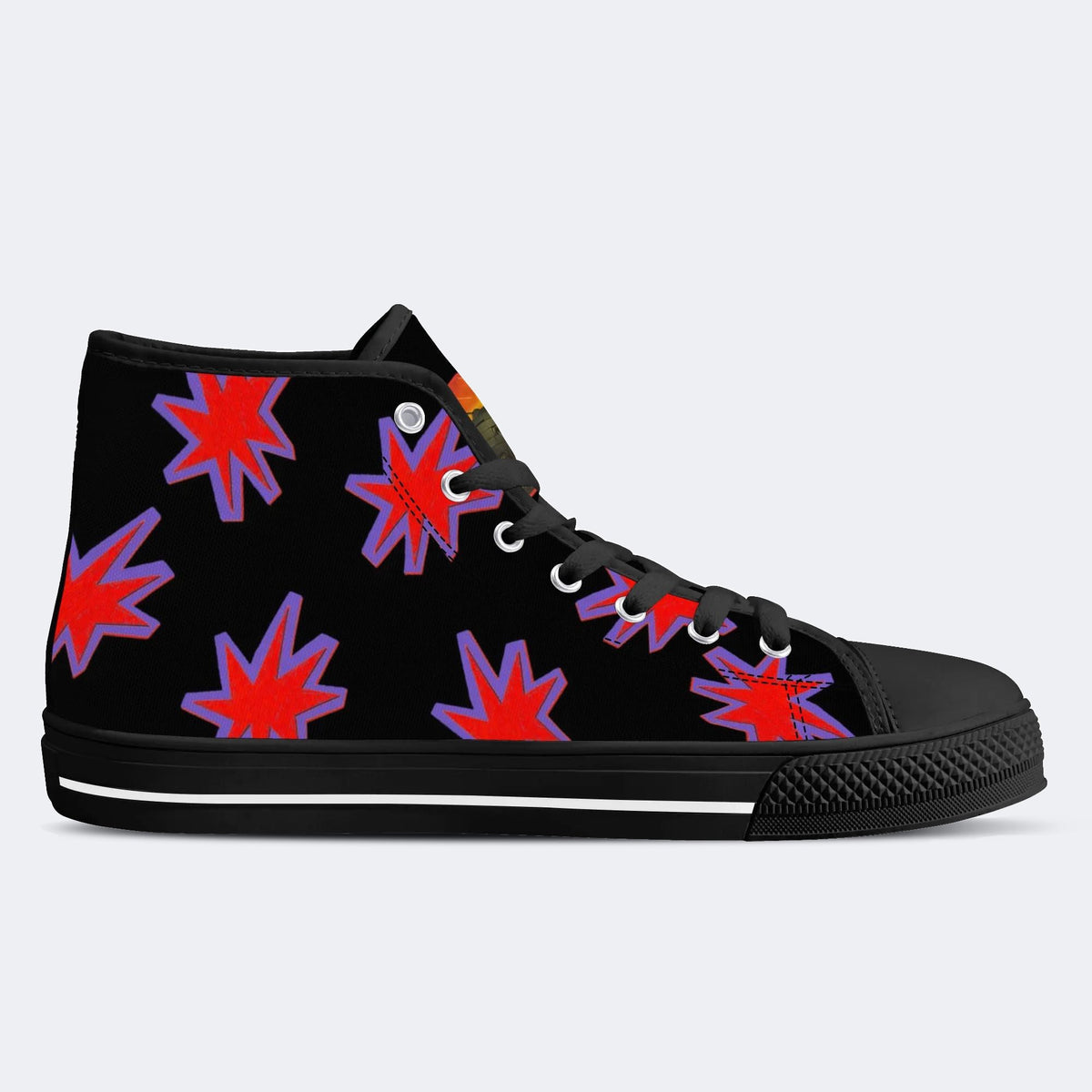 Unisex Future War Tank Print - High Top Canvas