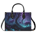Lunar Howl Twilight - Leather Handbag