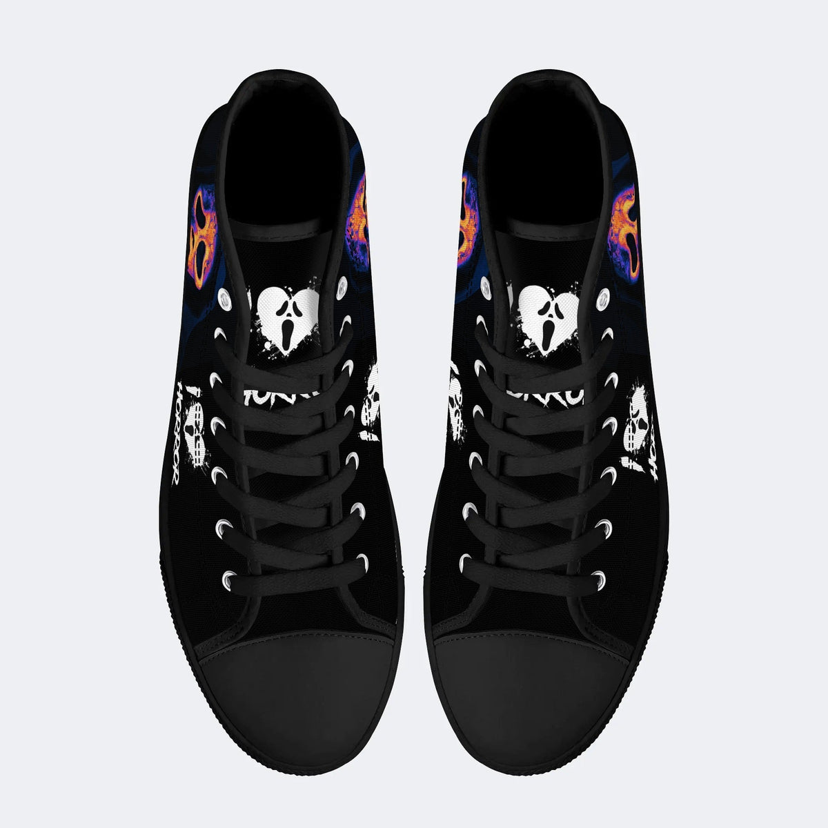 Scream The Grim Reaper Is Coming - High Top Canvas