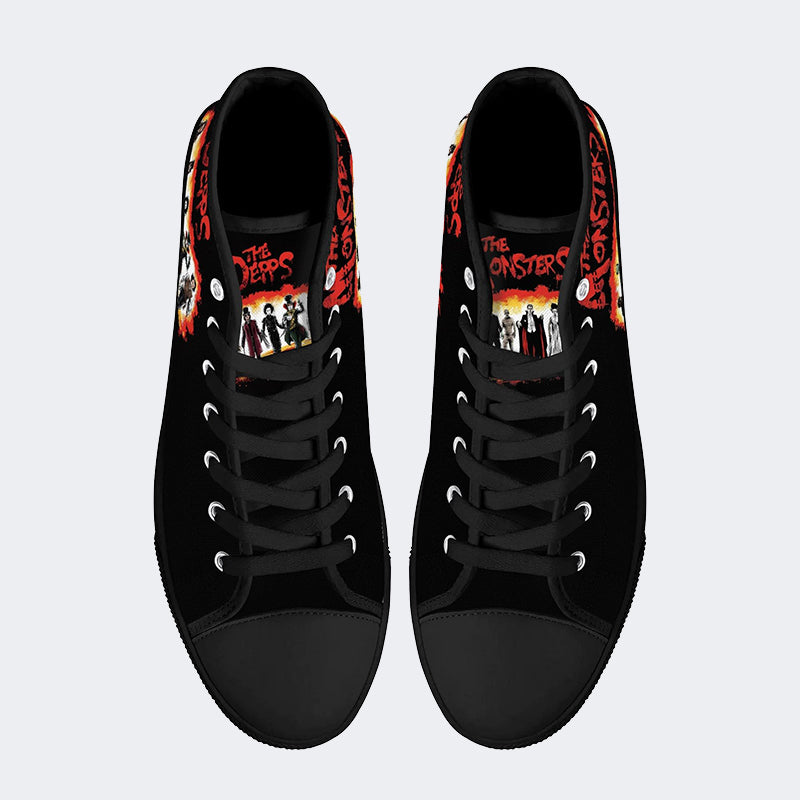 Unisex Horror Movies Print - High Top Canvas