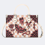 Gothic Tattoo Print - Leather Handbag