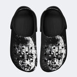 Unisex Black Metal Pinhead Print - Slippers/Sandals