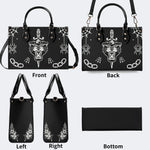 Unisex Tiger Print - Leather Handbag