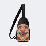 Vintage Death Moth Print - Chest Bag