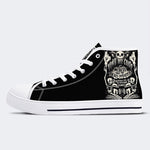 Unisex Horror Skull Print - High Top Canvas