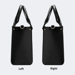 Tiger And Snake In The Moonlight- Leather Handbag