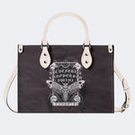 Vintage Death Moth Print - Leather Handbag