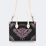 Classic Venom Moth Print - Leather Handbag