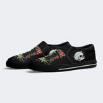 Unisex Horror Skull Print - Slip On Shoes