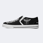 Death Skeleton Print - Slip On Shoes