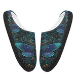 Night Shadow Moth Fleece-Lined Slippers