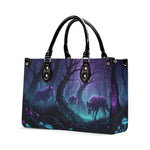 Lunar Howl Twilight - Leather Handbag