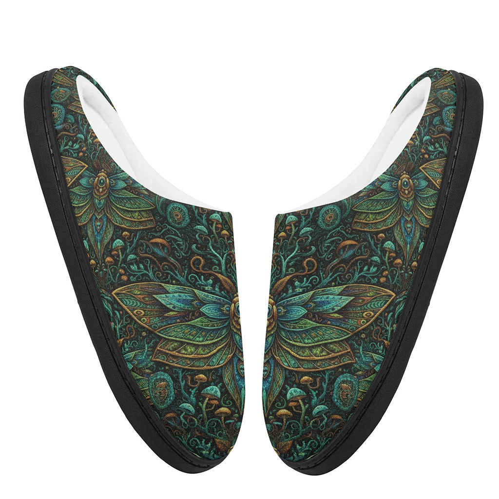 Exotic Wings Fleece-Lined Slippers