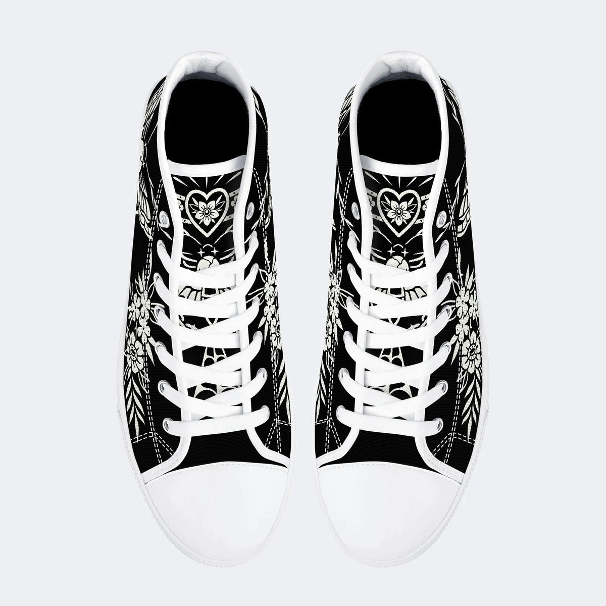 Classic Death Moth Vintage Print - High Top Canvas