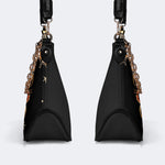 Good Luck&Roses Print - Leather Crossbody Bag