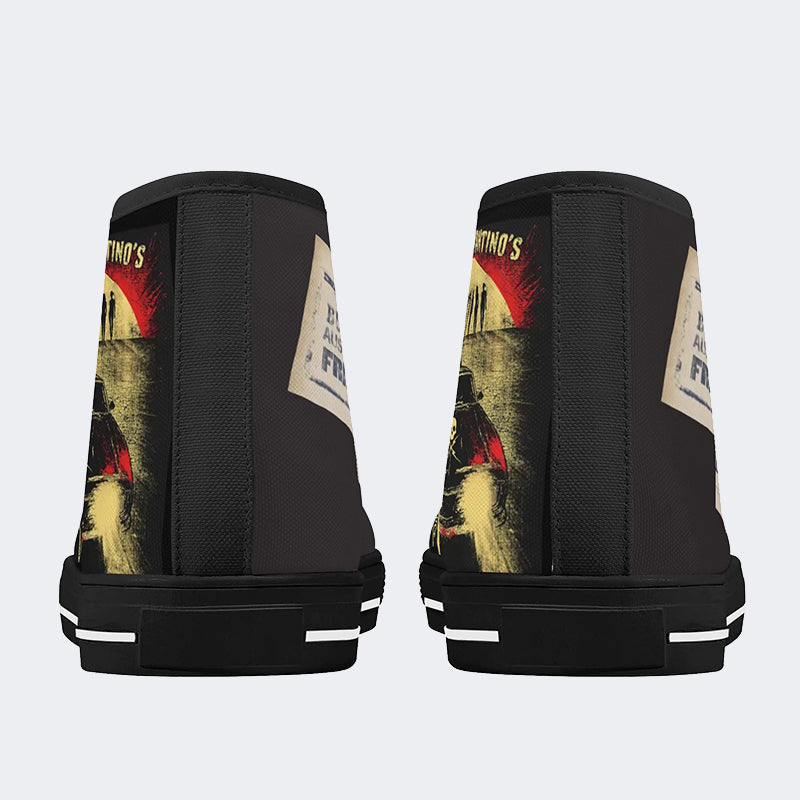 Unisex Horror Movie Print - High Top Canvas