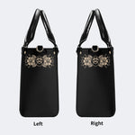 Sun Over The Mushroom Bush - Leather Handbag