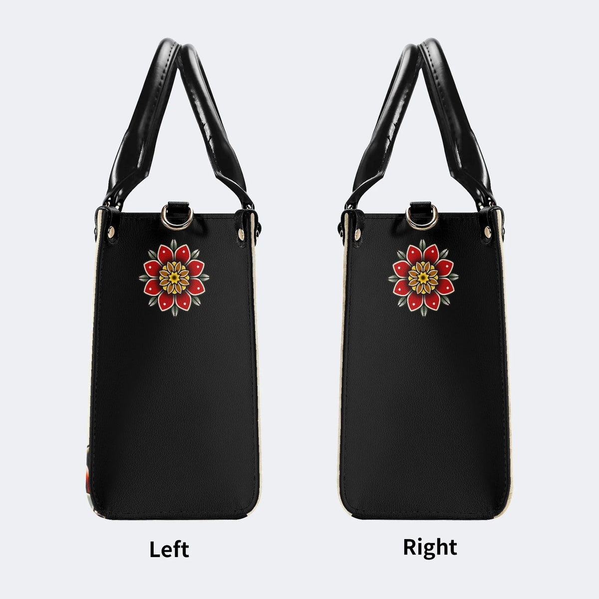 Vintage Black Panther On The Boat - Leather Handbag