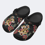 Flower Tiger Art Print - Slippers/Sandals