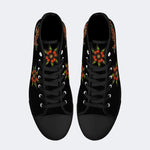 Tiger And Auspicious Clouds Print - High Top Canvas