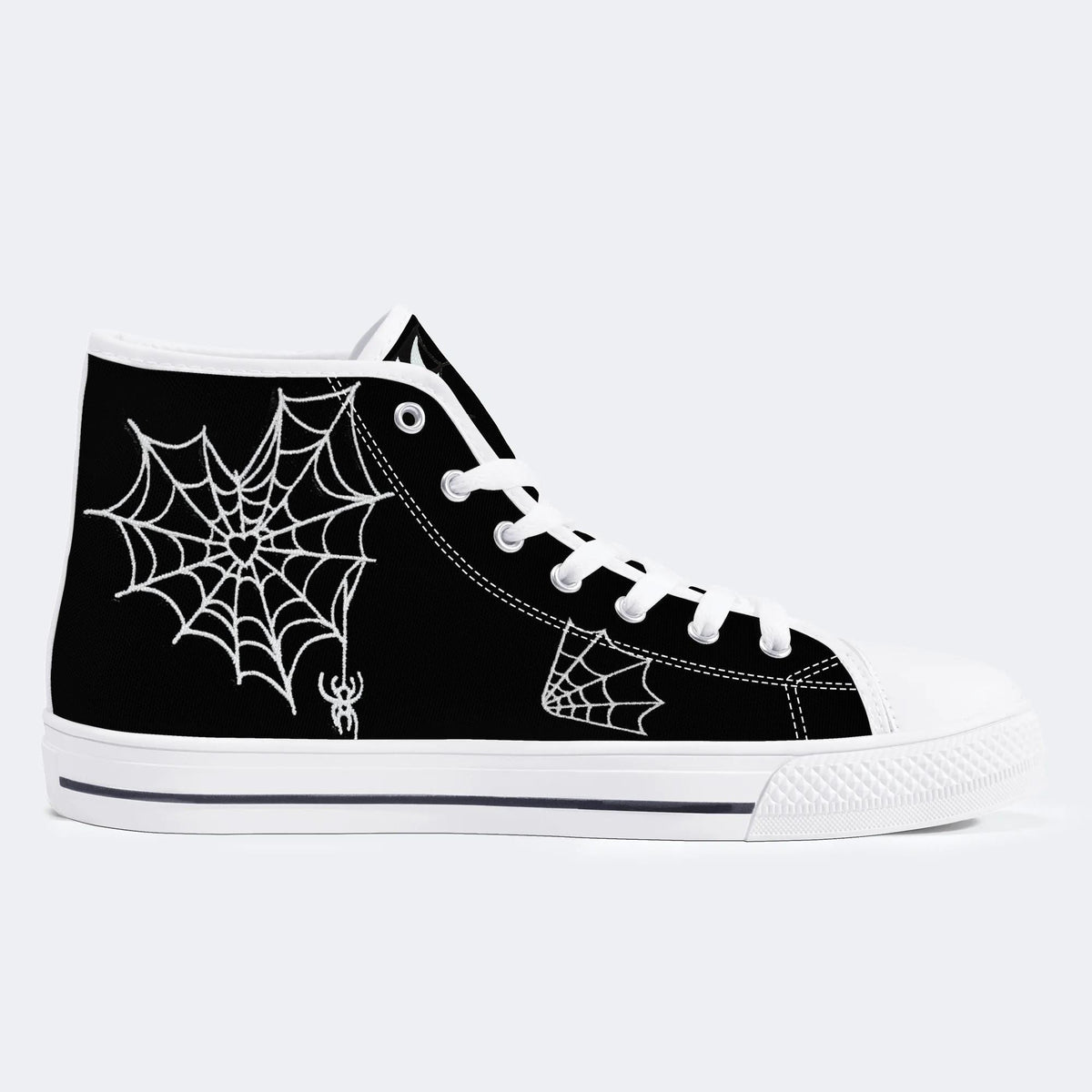 Classic Love Spiderweb Print - High Top Canvas