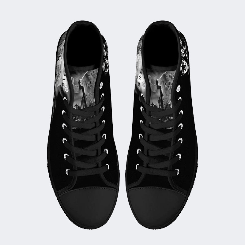 Unisex Horror Print - High Top Canvas