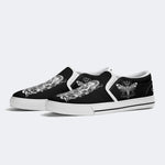 Death Skeleton Print - Slip On Shoes